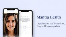 Product shots of the Mantra Health app